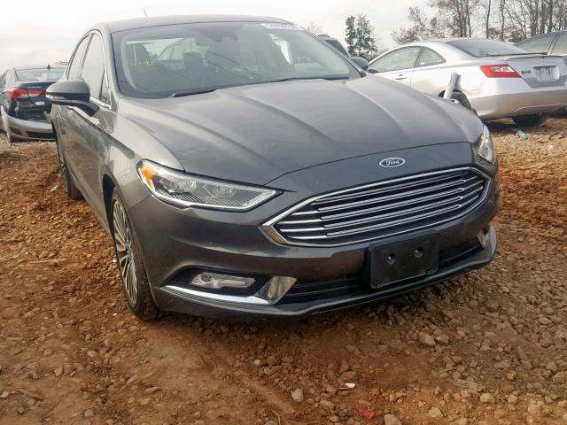 3FA6P0K98JR109931 - 2018 FORD FUSION TIT GRAY photo 1