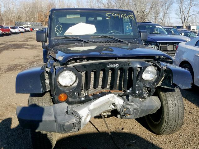 1J4AA5D12BL638540 - 2011 JEEP WRANGLER S BLACK photo 9