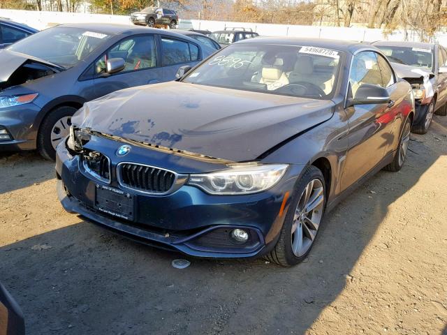 WBA3T7C52FPW79870 - 2015 BMW 435 XI TEAL photo 2