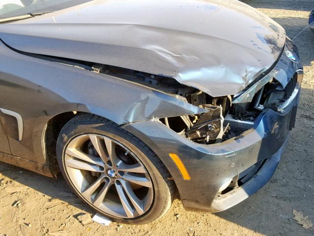 WBA3T7C52FPW79870 - 2015 BMW 435 XI TEAL photo 9