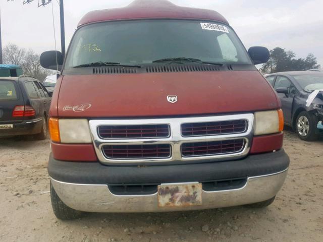 2B6HB11Y8WK142132 - 1998 DODGE RAM VAN B1 BURGUNDY photo 9