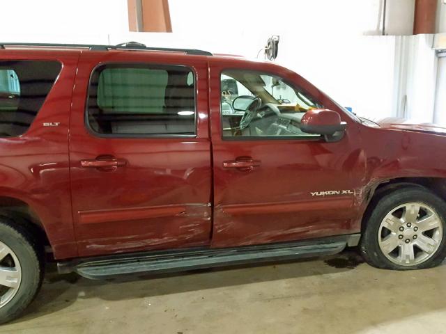 1GKUCKE04AR175432 - 2010 GMC YUKON XL C MAROON photo 9