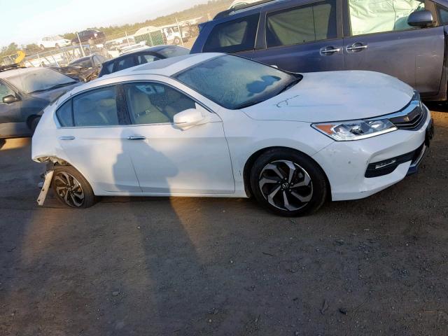 1HGCR3F89GA016303 - 2016 HONDA ACCORD EXL WHITE photo 1