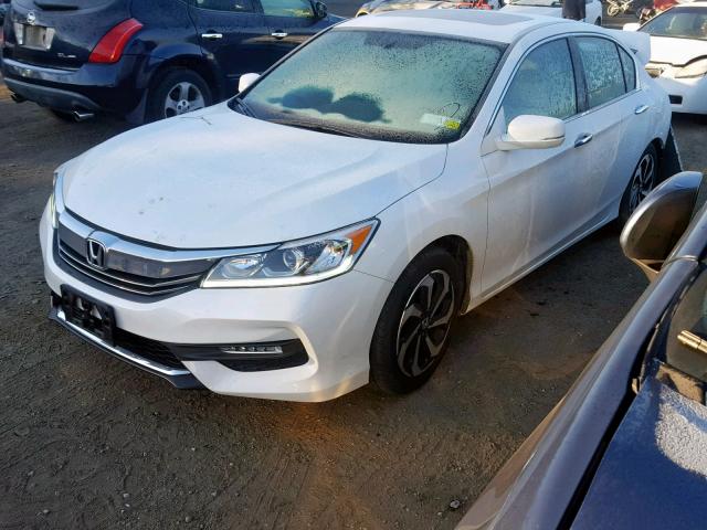 1HGCR3F89GA016303 - 2016 HONDA ACCORD EXL WHITE photo 2