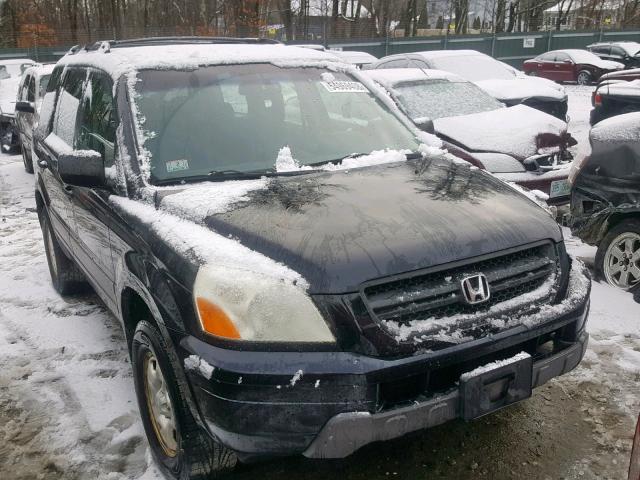 2HKYF18195H524777 - 2005 HONDA PILOT LX BLACK photo 1