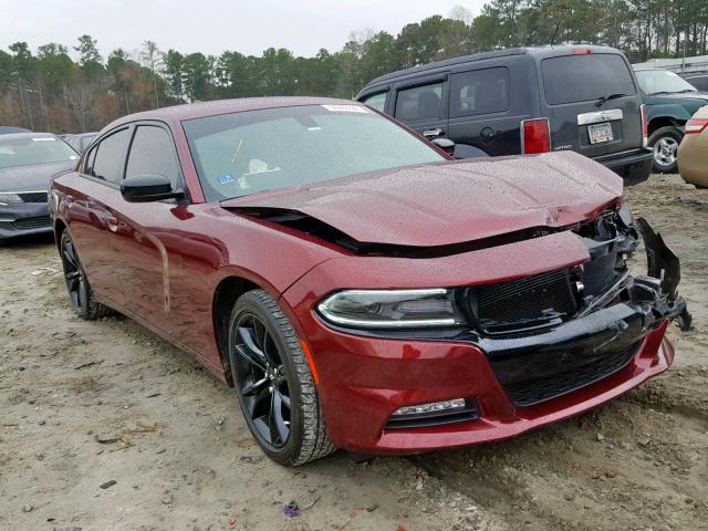 2C3CDXHG4HH653051 - 2017 DODGE CHARGER SX BURGUNDY photo 1