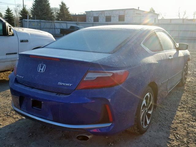 1HGCT1B30GA013399 - 2016 HONDA ACCORD LX- BLUE photo 4