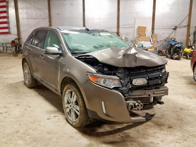 2FMDK3KC2DBC96157 - 2013 FORD EDGE LIMIT BEIGE photo 1