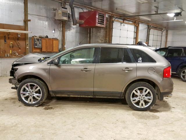 2FMDK3KC2DBC96157 - 2013 FORD EDGE LIMIT BEIGE photo 9