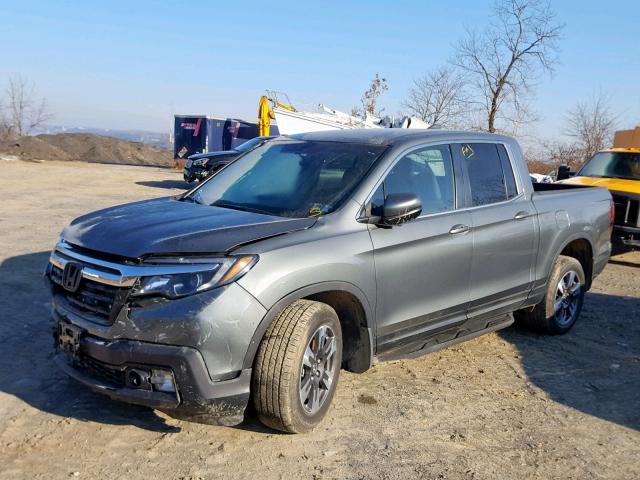 5FPYK3F54HB012352 - 2017 HONDA RIDGELINE GREEN photo 2