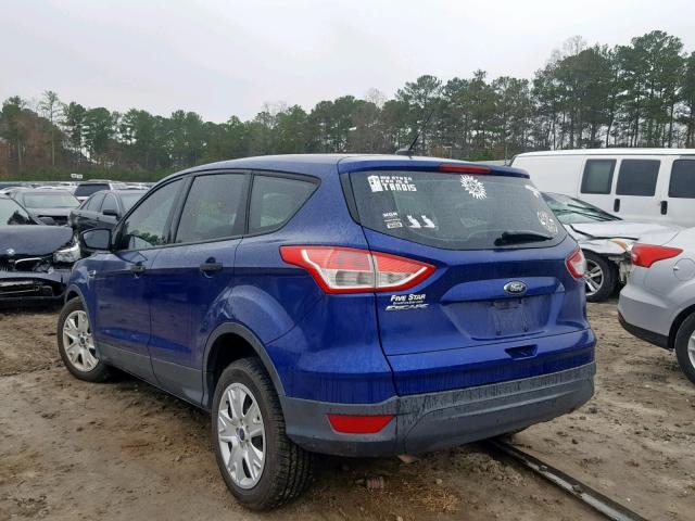 1FMCU0F77DUD32212 - 2013 FORD ESCAPE S BLUE photo 3