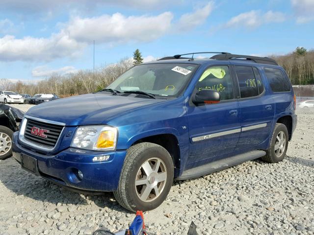 1GKET16M556196796 - 2005 GMC ENVOY XL BLUE photo 2