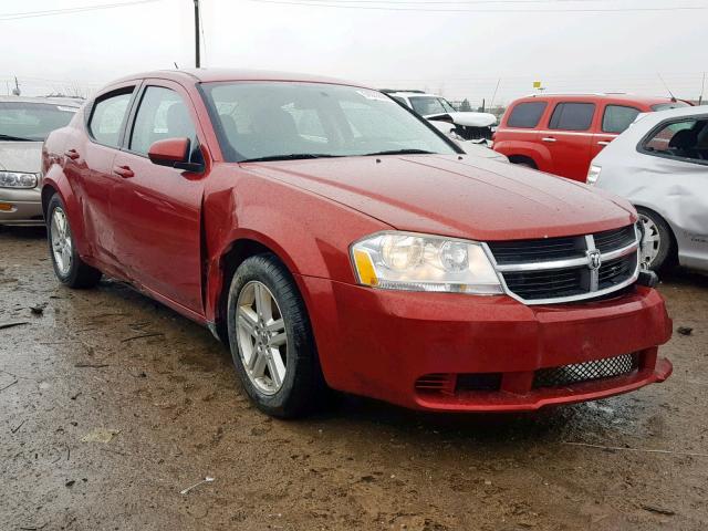 1B3CC1FB2AN218546 - 2010 DODGE AVENGER EX RED photo 1