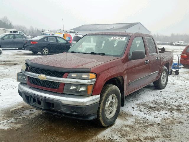 1GCCS139078204803 - 2007 CHEVROLET COLORADO BURGUNDY photo 2