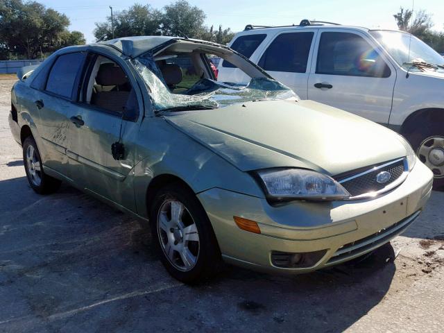 1FAHP34N67W184783 - 2007 FORD FOCUS ZX4 GREEN photo 1