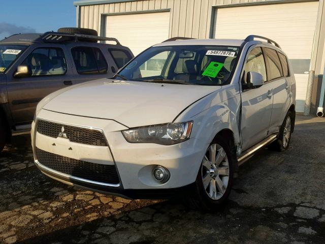 JA4AS3AW3CU002772 - 2012 MITSUBISHI OUTLANDER WHITE photo 2