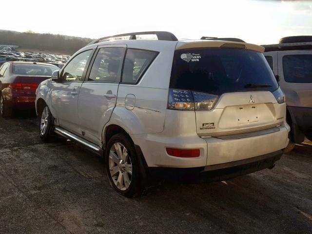 JA4AS3AW3CU002772 - 2012 MITSUBISHI OUTLANDER WHITE photo 3