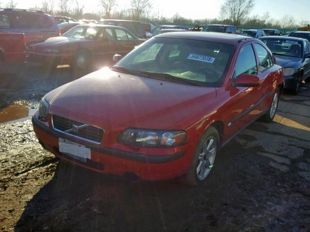 YV1RS61R412036503 - 2001 VOLVO S60 RED photo 2