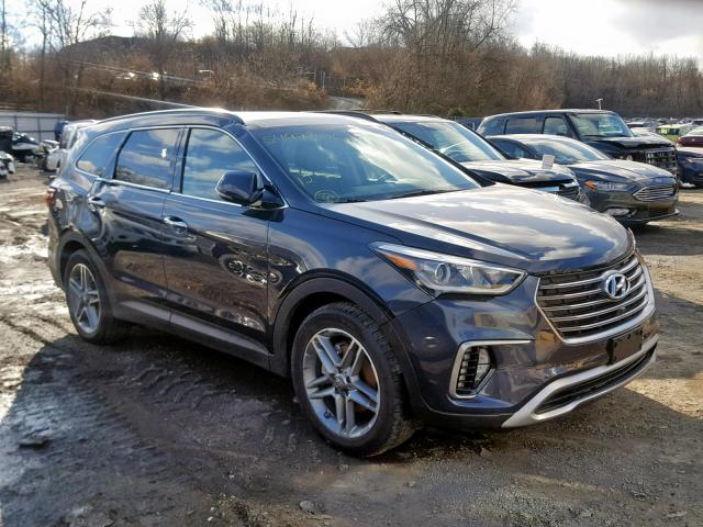 KM8SRDHF4JU269445 - 2018 HYUNDAI SANTA FE S GRAY photo 1