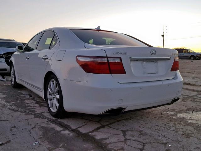 JTHBL46F575048625 - 2007 LEXUS LS 460 WHITE photo 3