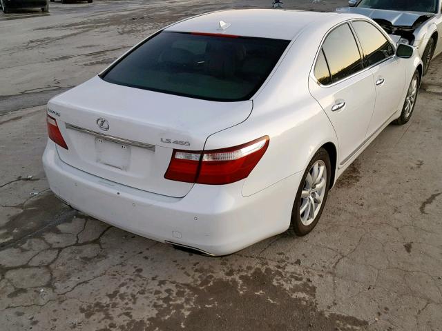 JTHBL46F575048625 - 2007 LEXUS LS 460 WHITE photo 4