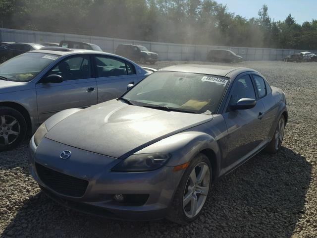 JM1FE17N340114843 - 2004 MAZDA RX8 GRAY photo 2