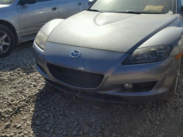 JM1FE17N340114843 - 2004 MAZDA RX8 GRAY photo 9