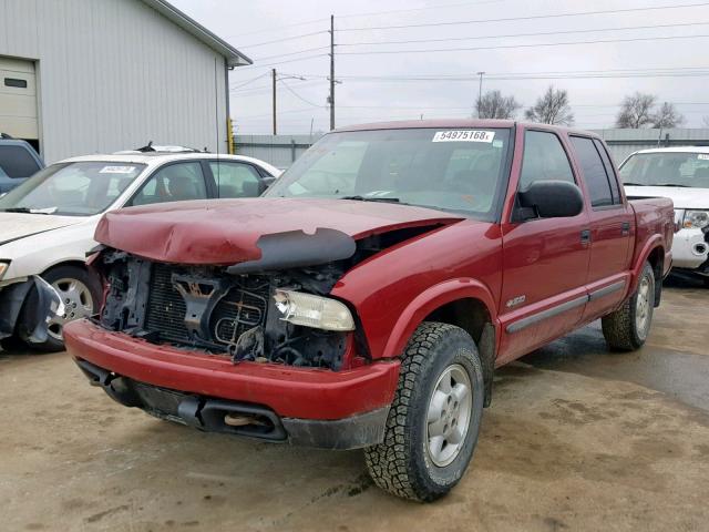 1GCDT13X74K116264 - 2004 CHEVROLET S TRUCK S1 RED photo 2