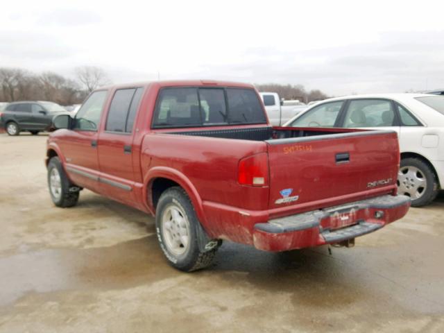 1GCDT13X74K116264 - 2004 CHEVROLET S TRUCK S1 RED photo 3