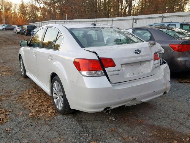 4S3BMDJ6XB2217330 - 2011 SUBARU LEGACY 3.6 WHITE photo 3