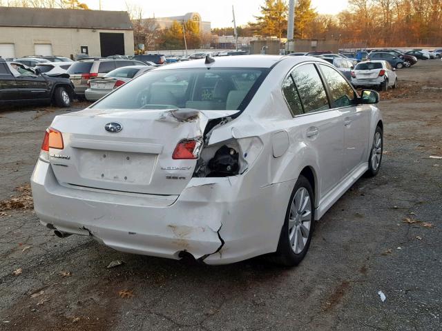 4S3BMDJ6XB2217330 - 2011 SUBARU LEGACY 3.6 WHITE photo 4