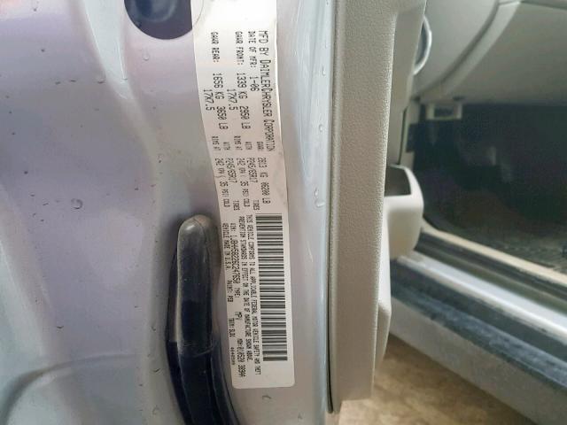 1J8HH58226C247650 - 2006 JEEP COMMANDER SILVER photo 10