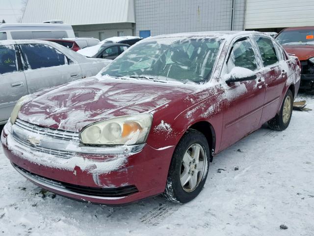 1G1ZT548X5F219427 - 2005 CHEVROLET MALIBU LS 栗色 照片 2