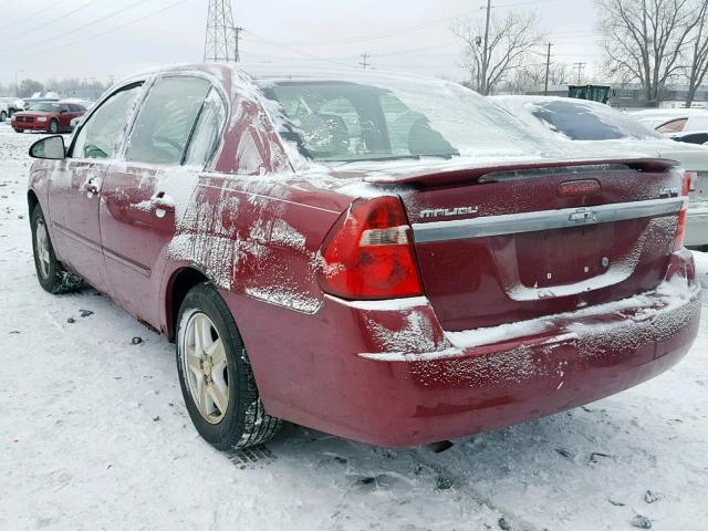 1G1ZT548X5F219427 - 2005 CHEVROLET MALIBU LS 栗色 照片 3