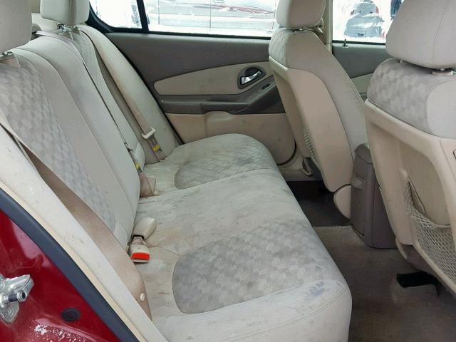 1G1ZT548X5F219427 - 2005 CHEVROLET MALIBU LS 栗色 照片 6