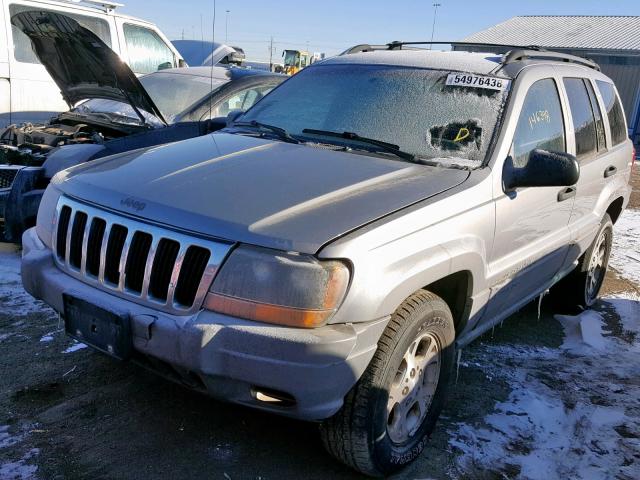 1J4GW48S7YC137998 - 2000 JEEP GRAND CHER GRAY photo 2