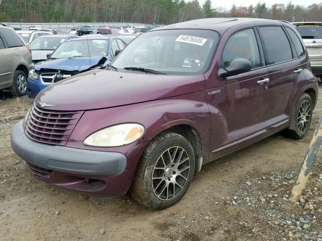 3C8FY4BB21T291435 - 2001 CHRYSLER PT CRUISER PURPLE photo 2