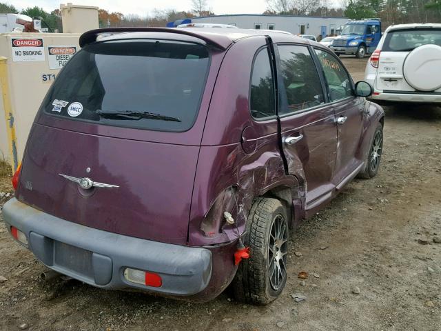 3C8FY4BB21T291435 - 2001 CHRYSLER PT CRUISER PURPLE photo 4