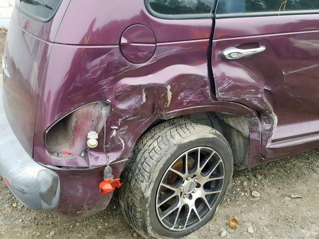 3C8FY4BB21T291435 - 2001 CHRYSLER PT CRUISER PURPLE photo 9