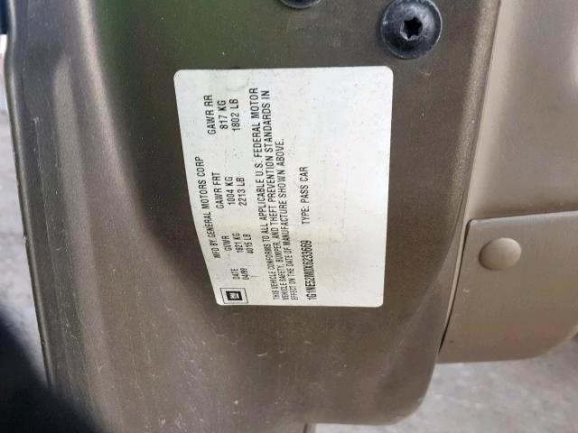 1G1NE52M0X6233669 - 1999 CHEVROLET MALIBU LS 棕色 照片 10