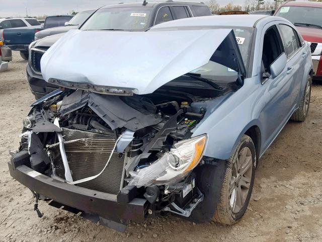 1C3CCBBBXCN144374 - 2012 CHRYSLER 200 TOURIN BLUE photo 2