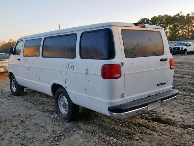 2B5WB35Z9YK105765 - 2000 DODGE RAM WAGON WHITE photo 3