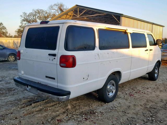 2B5WB35Z9YK105765 - 2000 DODGE RAM WAGON WHITE photo 4