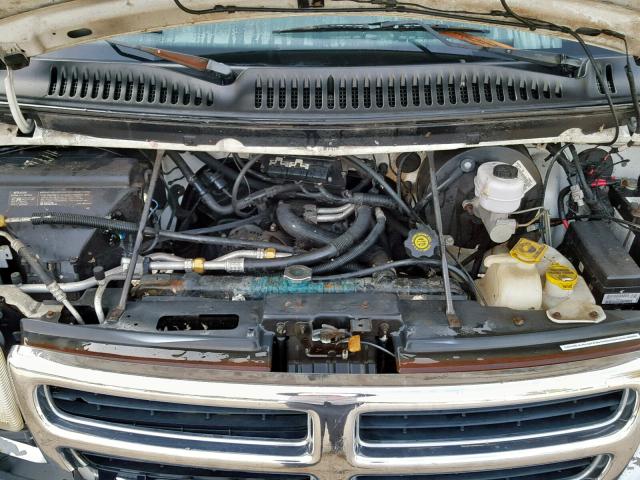 2B5WB35Z9YK105765 - 2000 DODGE RAM WAGON WHITE photo 7