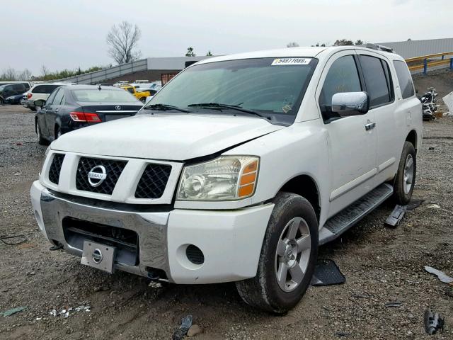 5N1AA08B34N746129 - 2004 NISSAN ARMADA SE WHITE photo 2