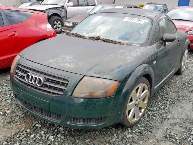 TRUWT28N041006402 - 2004 AUDI TT QUATTRO GREEN photo 2