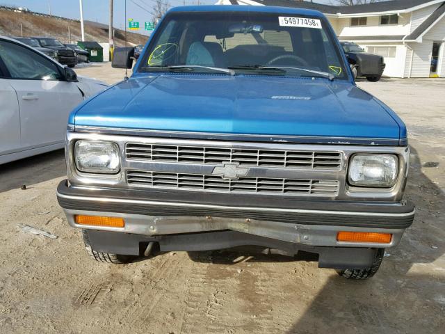 1GNCT18W6N0147859 - 1992 CHEVROLET BLAZER S10 BLUE photo 10