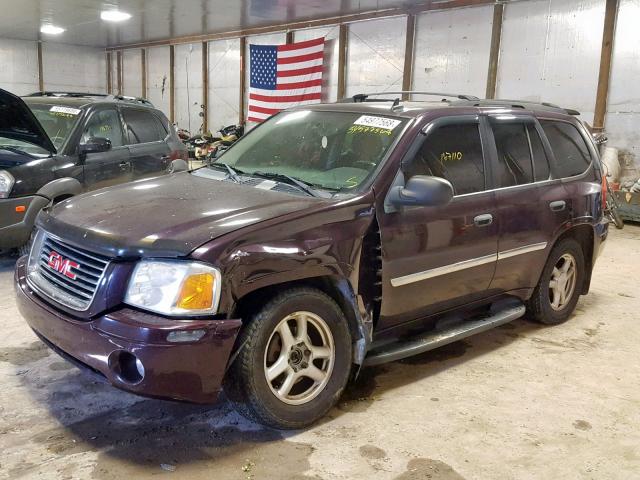 1GKDT13SX82231570 - 2008 GMC ENVOY PURPLE photo 9