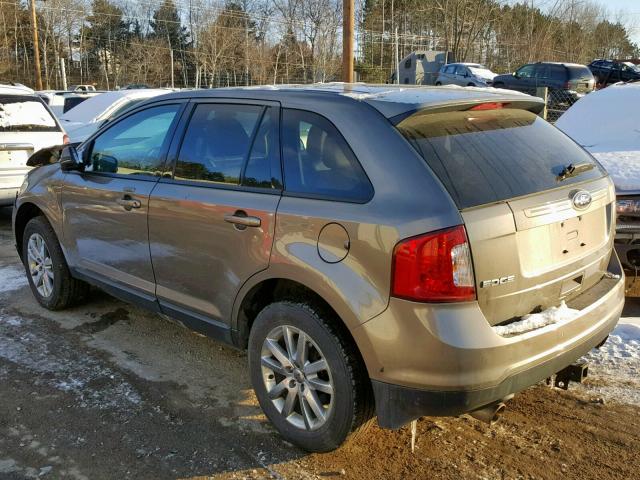 2FMDK3JC9CBA92150 - 2012 FORD EDGE SEL GRAY photo 3