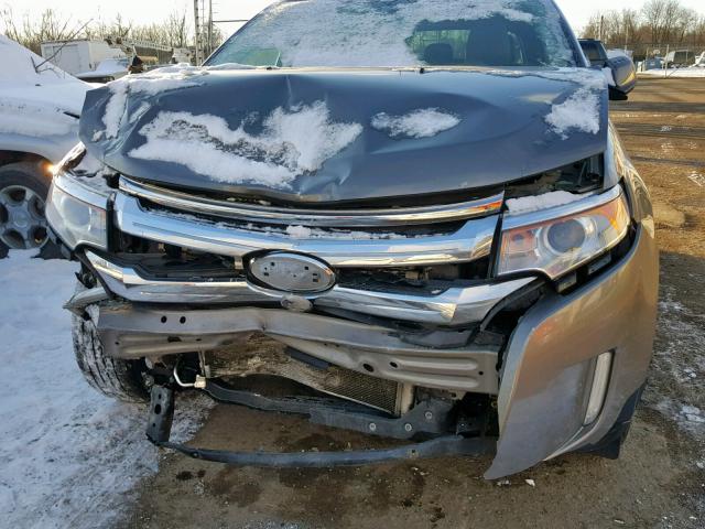 2FMDK3JC9CBA92150 - 2012 FORD EDGE SEL GRAY photo 9